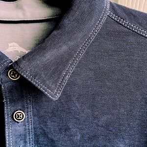 Tommy Bahama Men’s Size L - Paradiso Cove Shirt Sleeve Polo - Blue Caspian Sea